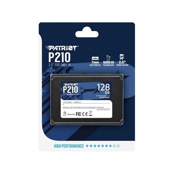 Patriot 128GB Sata3 2,5" P210 (P210S128G25) SSD
