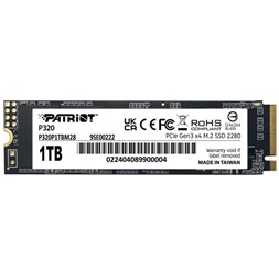 Patriot 1TB M.2 NVMe 2280 P320 (P320P1TBM28) SSD