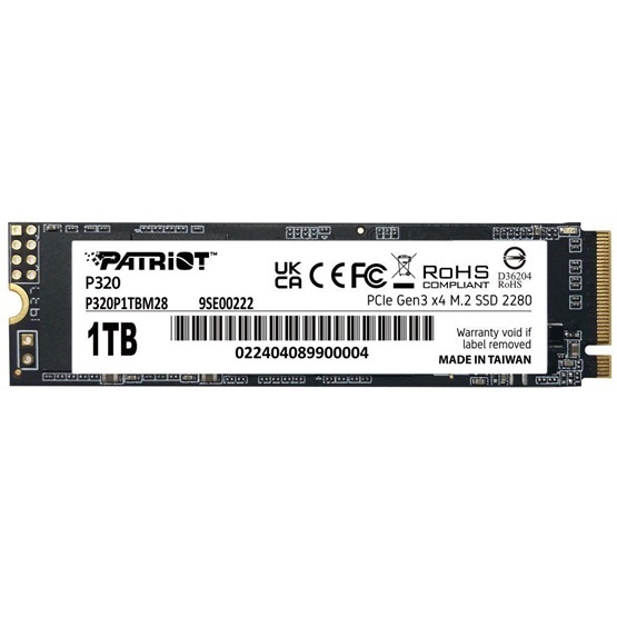 Patriot 1TB M.2 NVMe 2280 P320 (P320P1TBM28) SSD