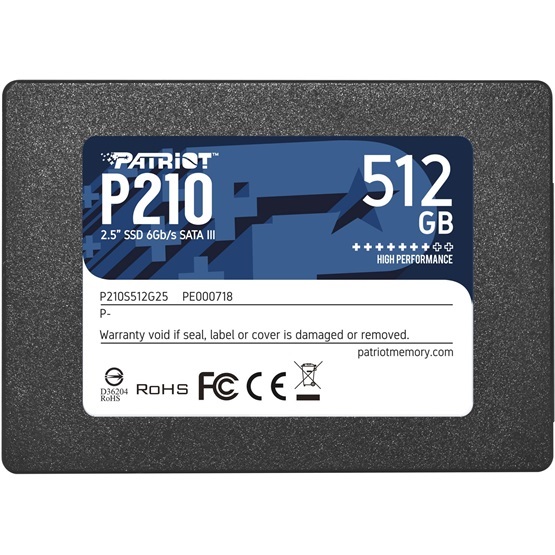 Patriot 512GB Sata3 2,5" P210 (P210S512G25) SSD