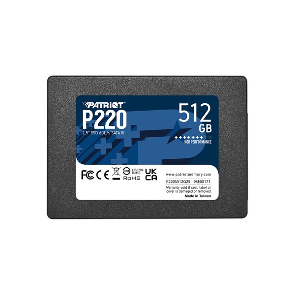 Patriot 512GB Sata3 2,5" P220 (P220S512G25) SSD