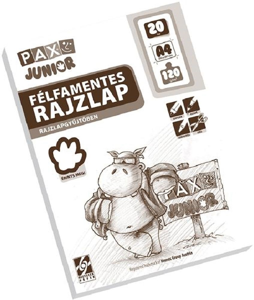 Pax A4 120g félfamentes rajzlap