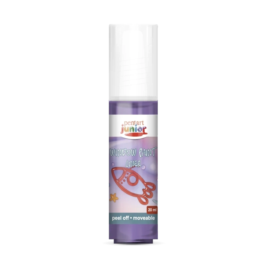 Pentart 20 ml lila lehúzható üvegfesték