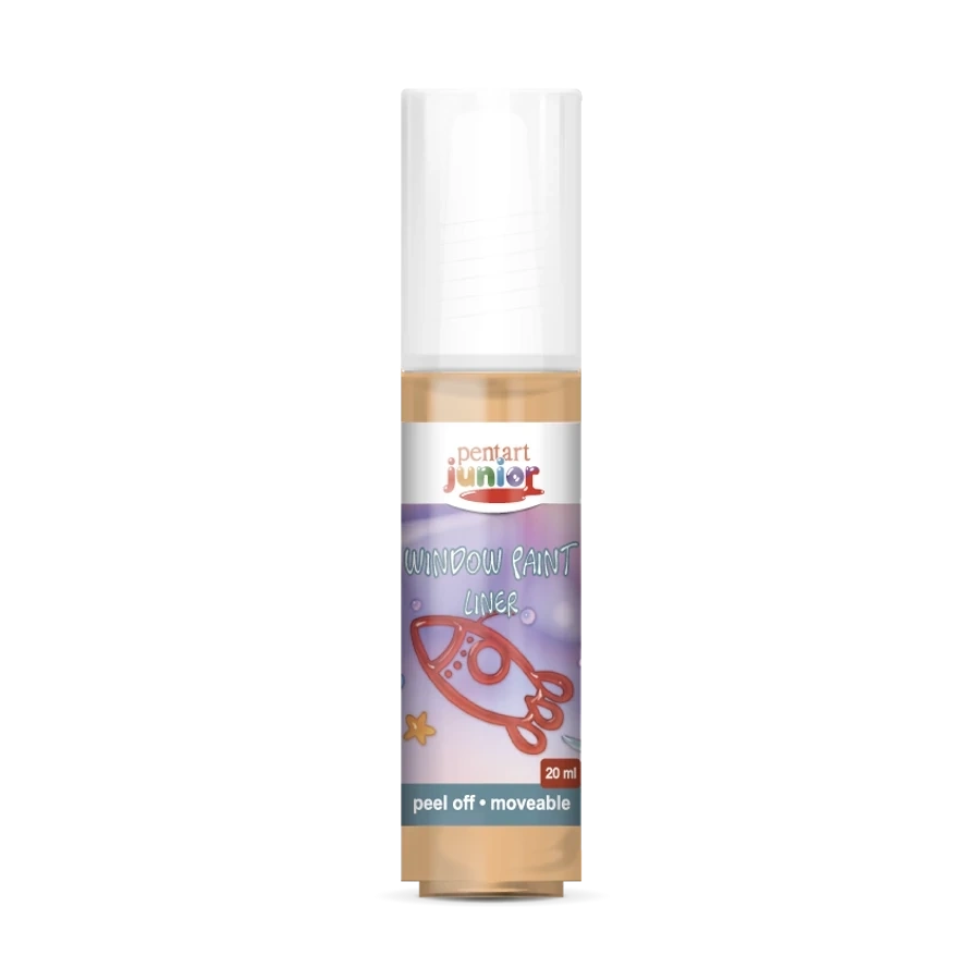 Pentart 20 ml narancs lehúzható üvegfesték