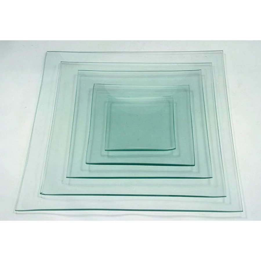 Pentart 20x20 cm négyszögletes üvegtál