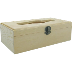 Pentart 25x13,5x8 cm fekvő, nyitható tetejű papírzsebkendő tartó doboz