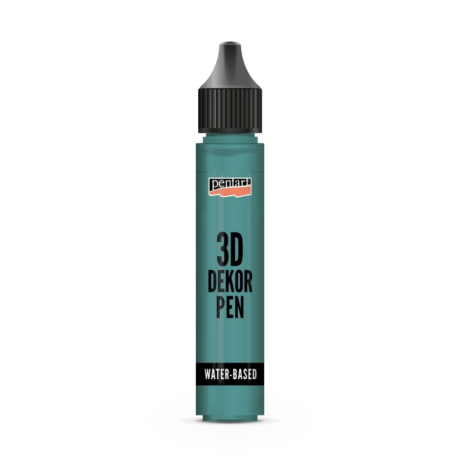 Pentart 30 ml átlátszó smaragdzöld 3D dekortoll