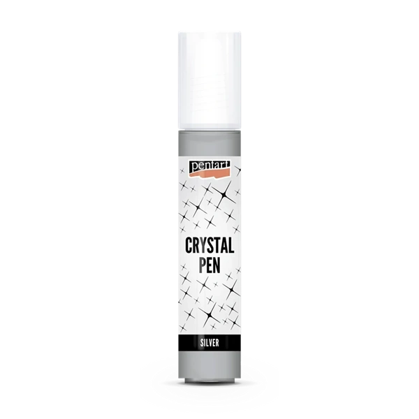 Pentart 30 ml ezüst kristálytoll