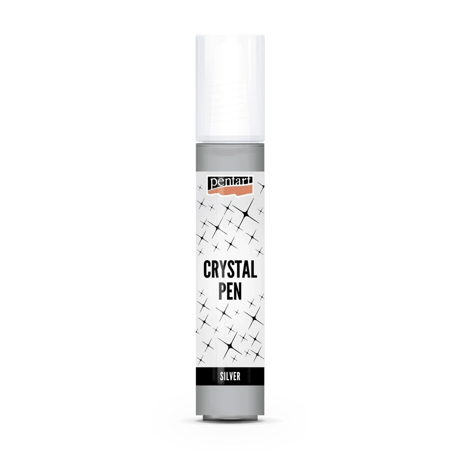 Pentart 30 ml ezüst kristálytoll