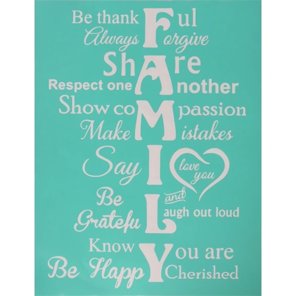 Pentart Family 21,5x27,5 cm szita stencil