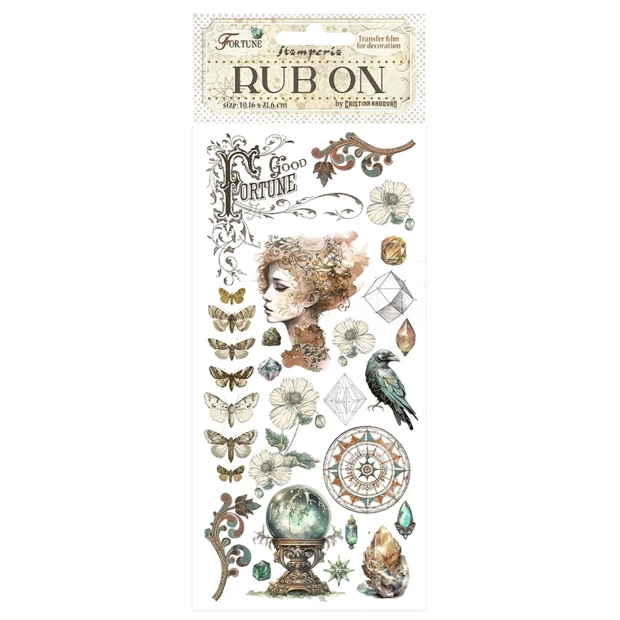 Pentart Fortune face 10,2x21,6 cm kaparós matrica