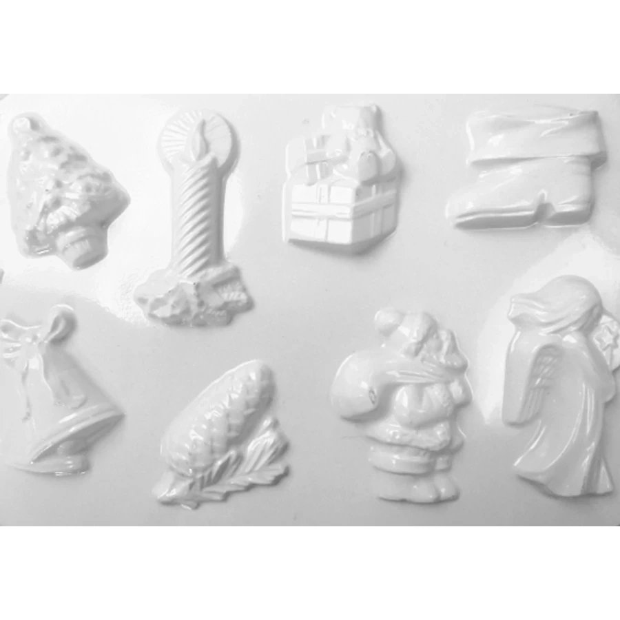 Pentart Karácsonyi 8 motívumos gipszkiöntő forma