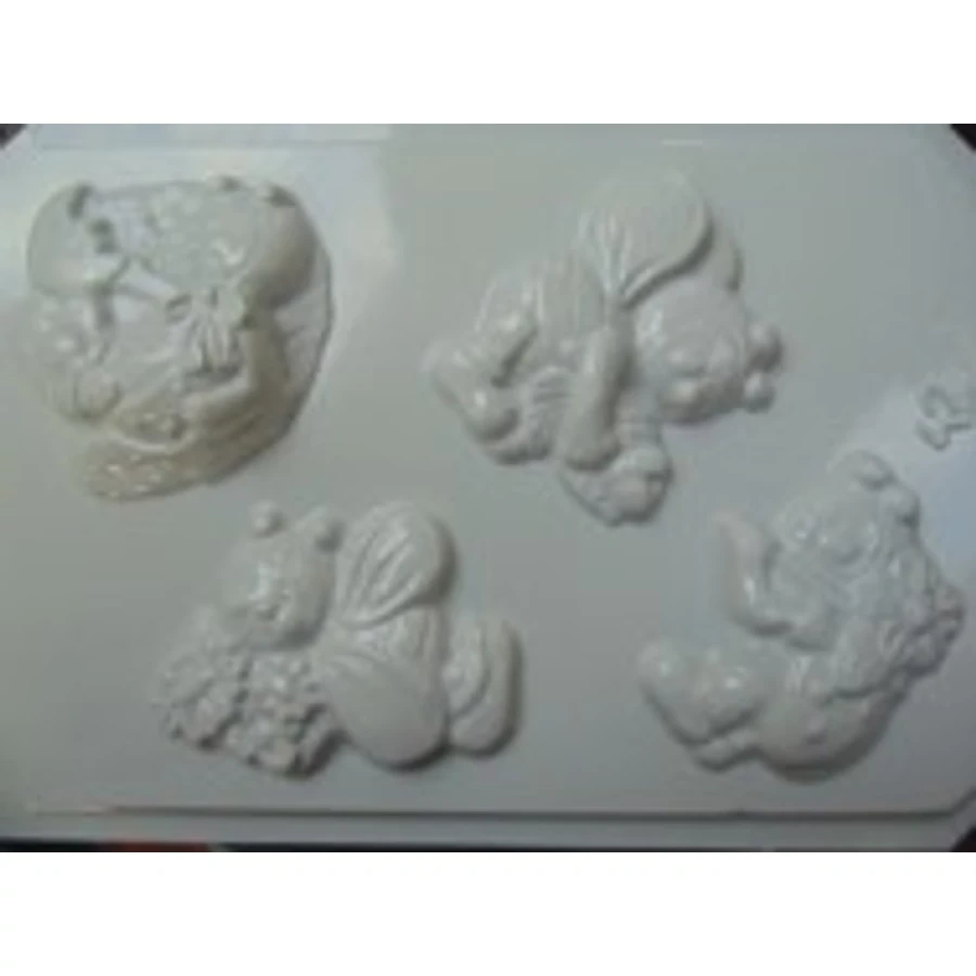 Pentart Katicák és méhecskék gipszkiöntő forma