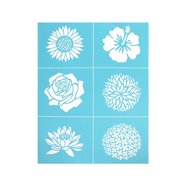 Pentart Virágfejek 21,5x27,5 cm szita stencil