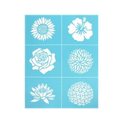 Pentart Virágfejek 21,5x27,5 cm szita stencil