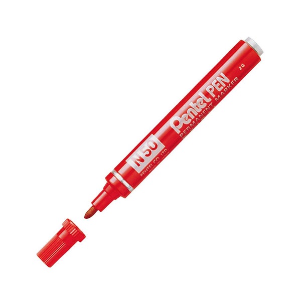 Pentel N50 piros permanent marker