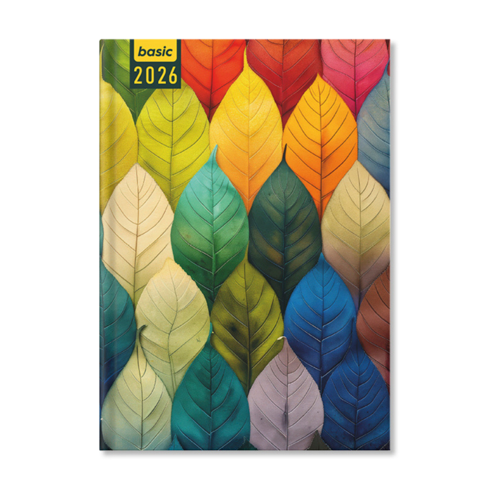 Period Basic Leaves 2026 A5 napi beosztású határidőnapló