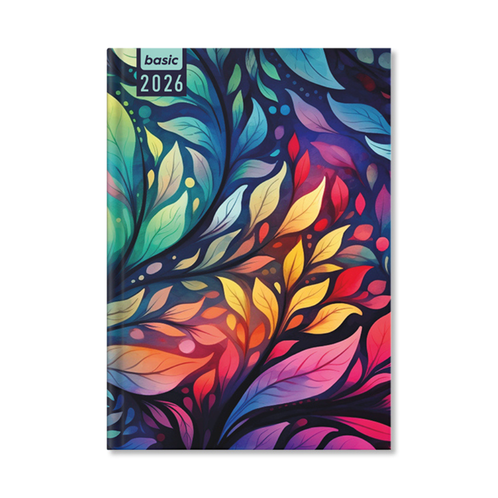 Period Basic Rainbow 2026 A5 napi beosztású határidőnapló