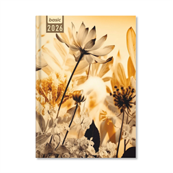 Period Basic Wildflowers 2026 A5 napi beosztású határidőnapló