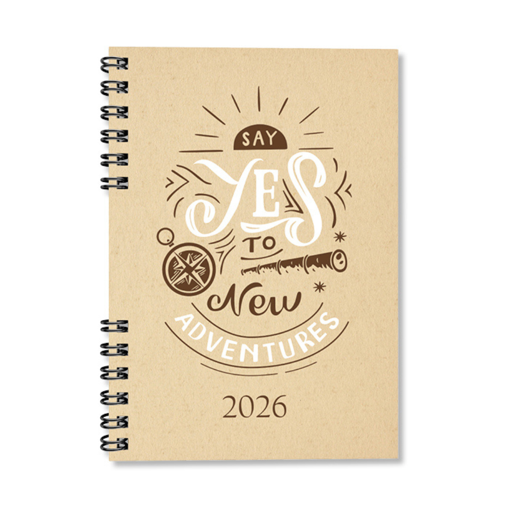 Period Eco Adventure 2026 A5 heti beosztású spirálos határidőnapló