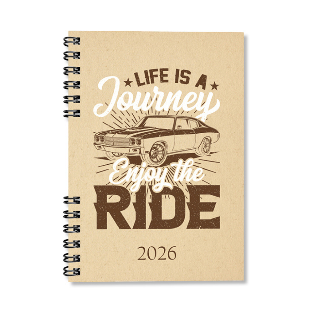 Period Eco Ride 2026 A5 heti beosztású spirálos határidőnapló