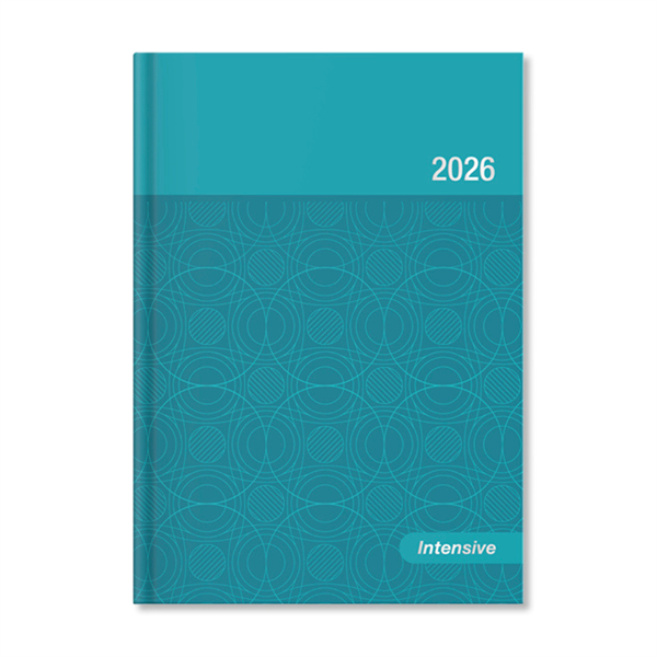 Period Intensive 2026 A5 napi beosztású kék lakk határidőnapló