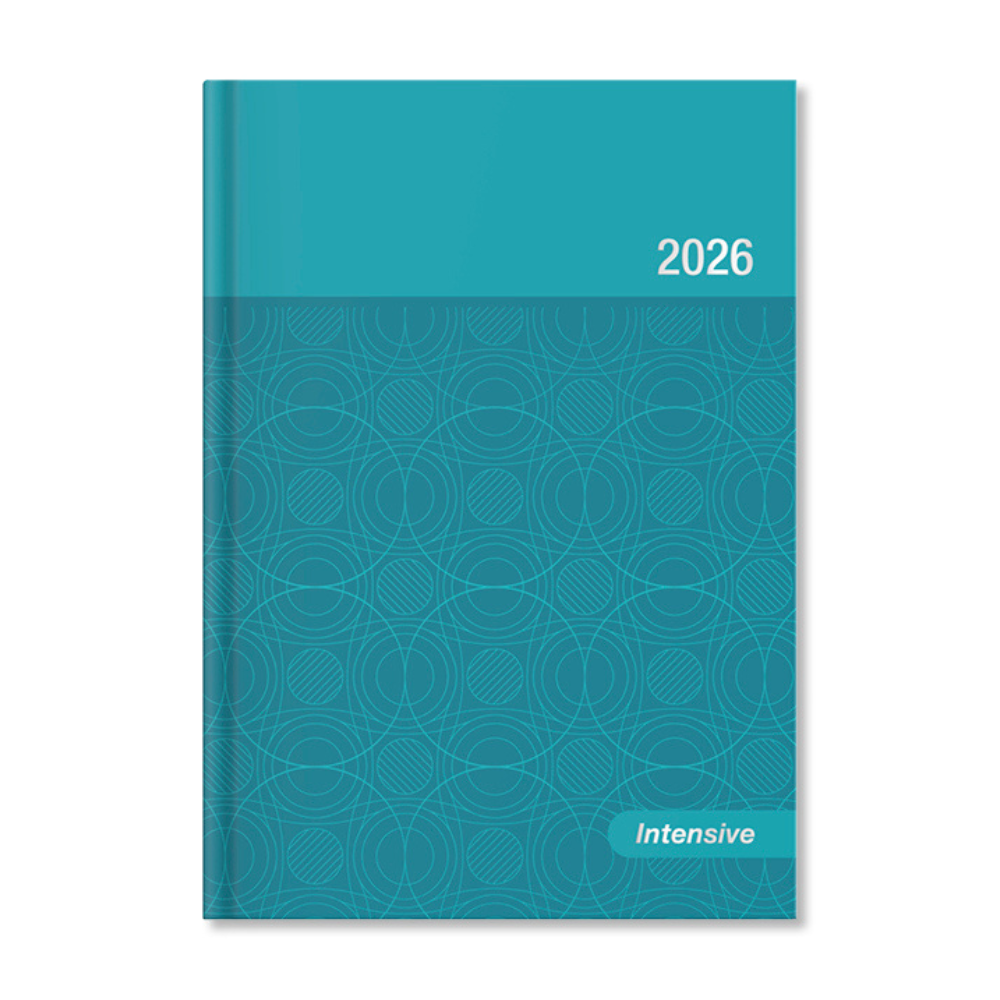 Period Intensive 2026 A5 napi beosztású kék lakk határidőnapló