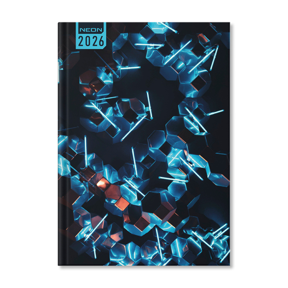 Period Neon Ice 2026 A5 napi beosztású határidőnapló