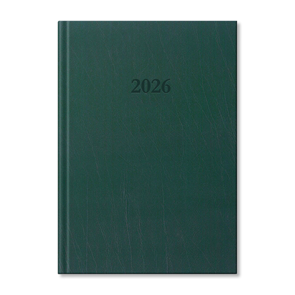 Period Standard 2026 B5 heti beosztású zöld műbőr határidőnapló