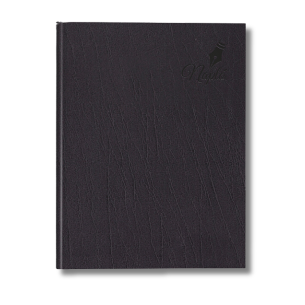 Period Standard B5 fekete műbőr tárgyalási napló