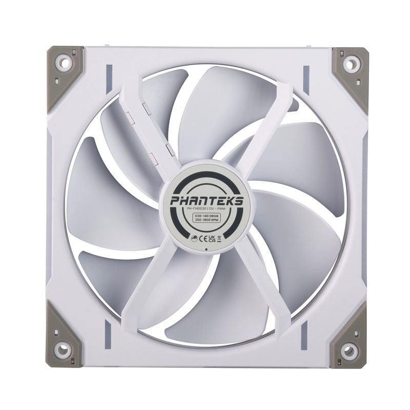 Phanteks D30 3db 140mm PWM DRGB fehér ventilátor