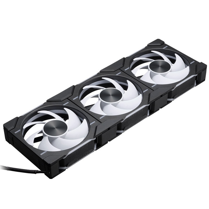 Phanteks D30 Regular Airflow 3db 120mm PWM D-RGB L fekete ventilátor