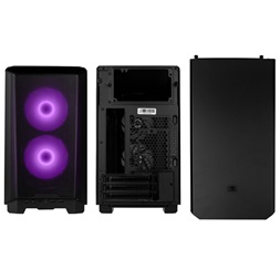 Phanteks Eclipse P200 Air ITX edzett üveg fekete ház