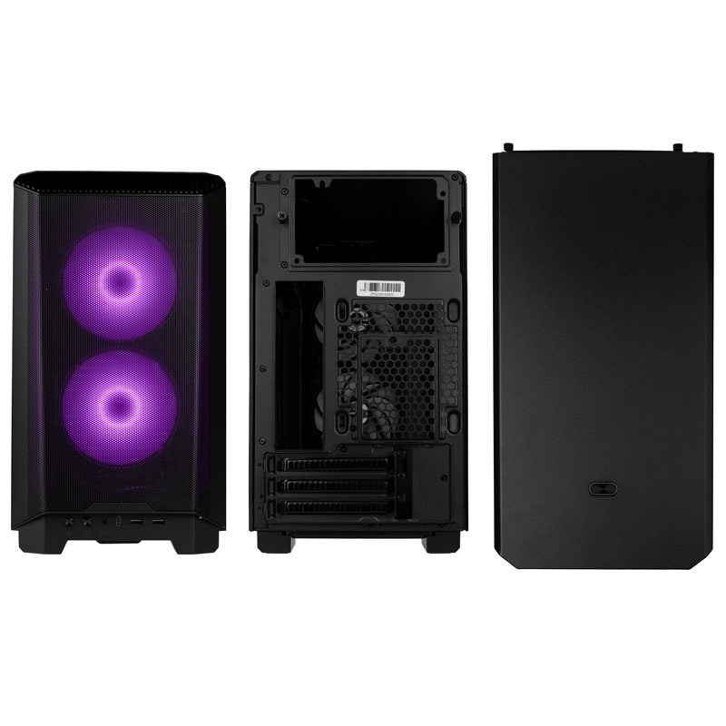 Phanteks Eclipse P200 Air ITX edzett üveg fekete ház