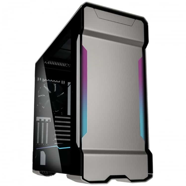 Phanteks Enthoo EvolvxATX Ezüst edzett üveg RGB ház
