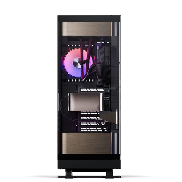 Phanteks Evolv Series X2 edzett üveg DRGB fekete/arany ház