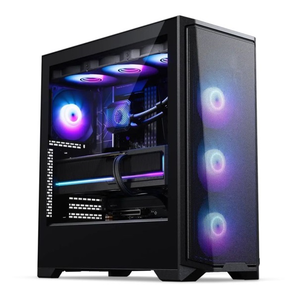 Phanteks G370A edzett üveg 3x120mm DRGB venti fekete ház