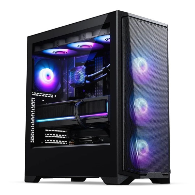 Phanteks G370A edzett üveg 3x120mm DRGB venti fekete ház