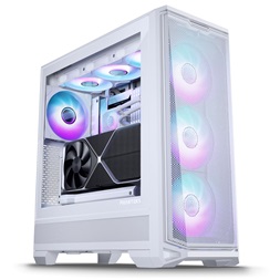Phanteks G400A edzett üveg 4x140mm DRGB venti matt fehér ház