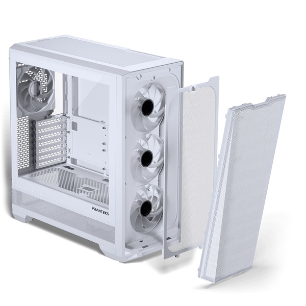 Phanteks G400A edzett üveg 4x140mm DRGB venti matt fehér ház