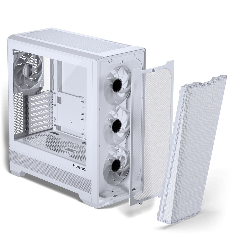 Phanteks G400A edzett üveg 4x140mm DRGB venti matt fehér ház