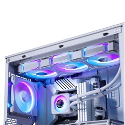 Phanteks Glacier One 360D30 X2 3x120mm DRGB fehér vízhűtéses processzor hűtő