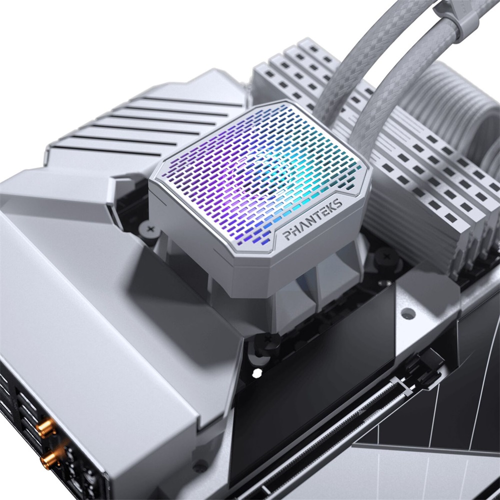 Phanteks Glacier One 360M25 Gen2 3x120mm DRGB fehér vízhűtéses processzor hűtő