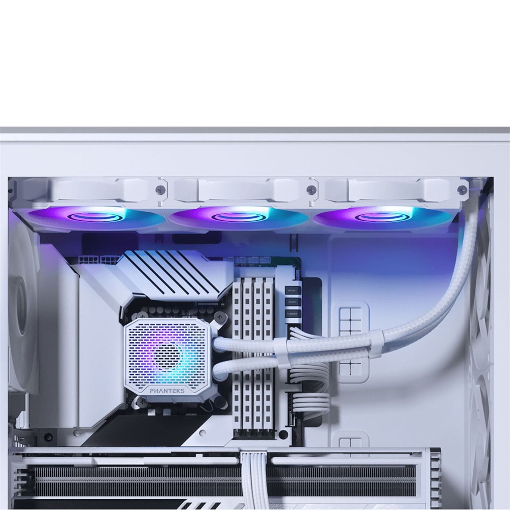 Phanteks Glacier One 360M25 Gen2 3x120mm DRGB fehér vízhűtéses processzor hűtő