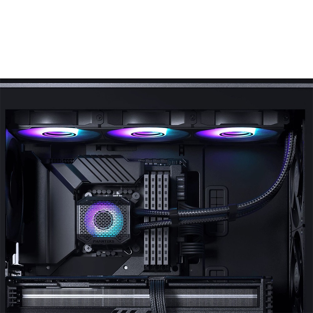 Phanteks Glacier One 360M25 Gen2 3x120mm DRGB fekete vízhűtéses processzor hűtő