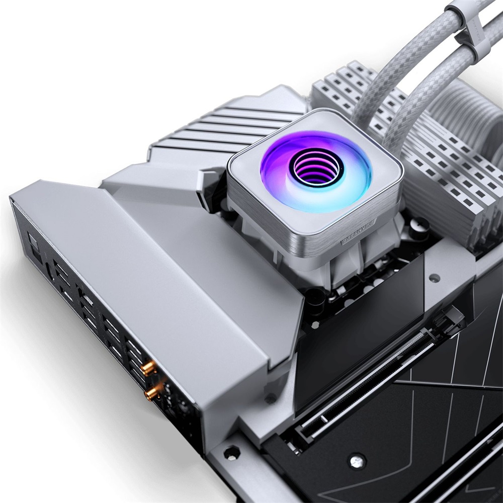 Phanteks Glacier One 420D30 X2 3x140mm DRGB fehér vízhűtéses processzor hűtő