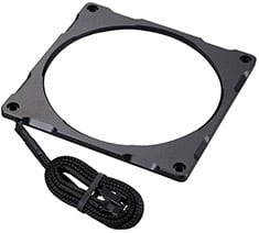 Phanteks Halos Lux 140mm RGB fekete alumínium ventilátor rács