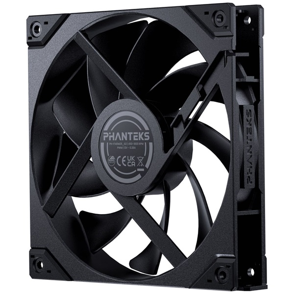Phanteks M25 Gen2 3db 140mm PWM fekete ventilátor