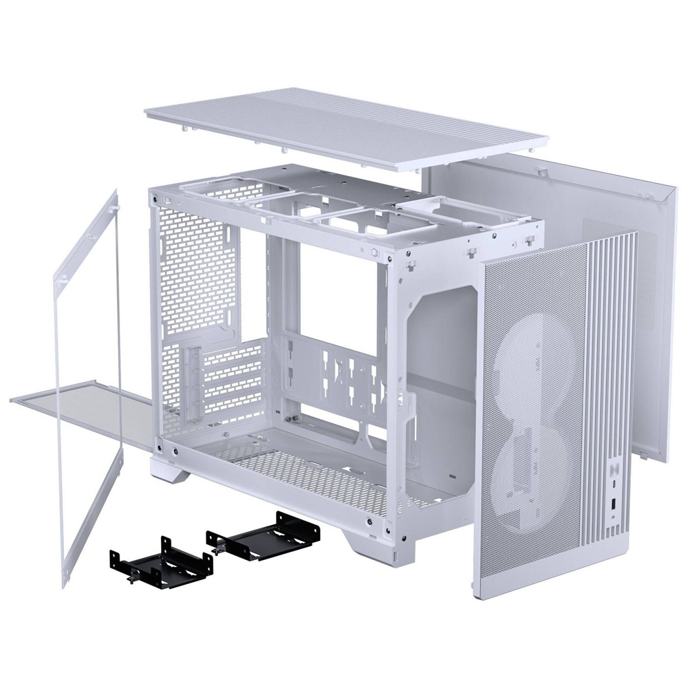 Phanteks XT M3 MATX 3xDRGB venti edzett üveg fehér ház