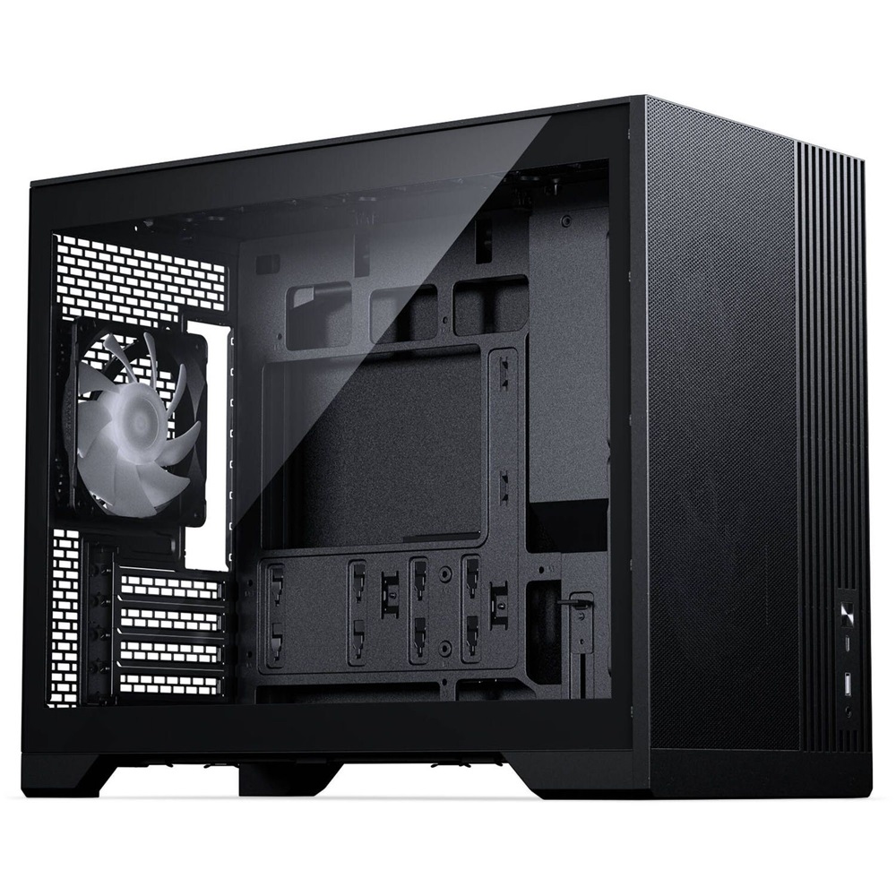 Phanteks XT M3 MATX 3xDRGB venti edzett üveg fekete ház
